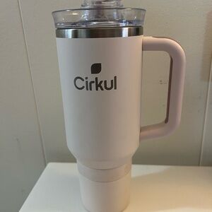 Cirkul Light Pink Tumbler with Clear/Silver Lid
